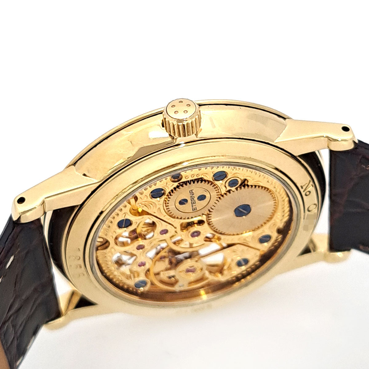 Eterna 1856 Yellow Gold Leather Manual Watch