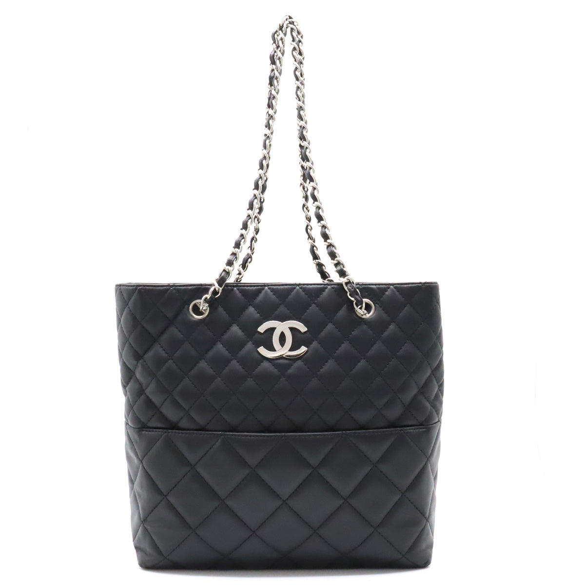 Chanel Matelasse Coco Mark Leather Tote Bag