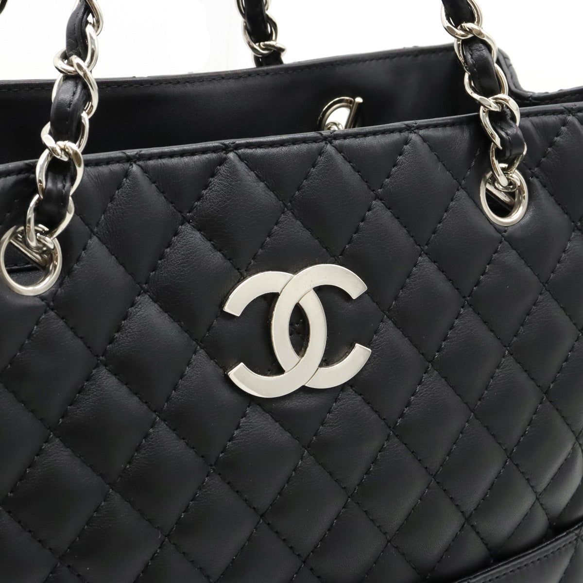 Chanel Matelasse Coco Mark Leather Tote Bag