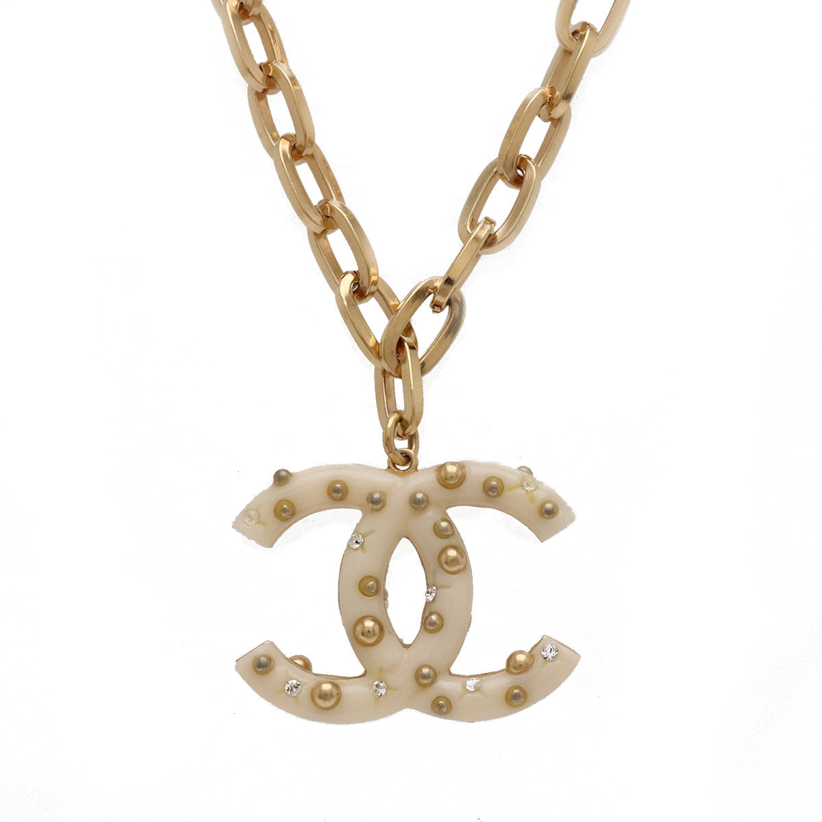 Chanel Coco Mark Chain Necklace Pendant