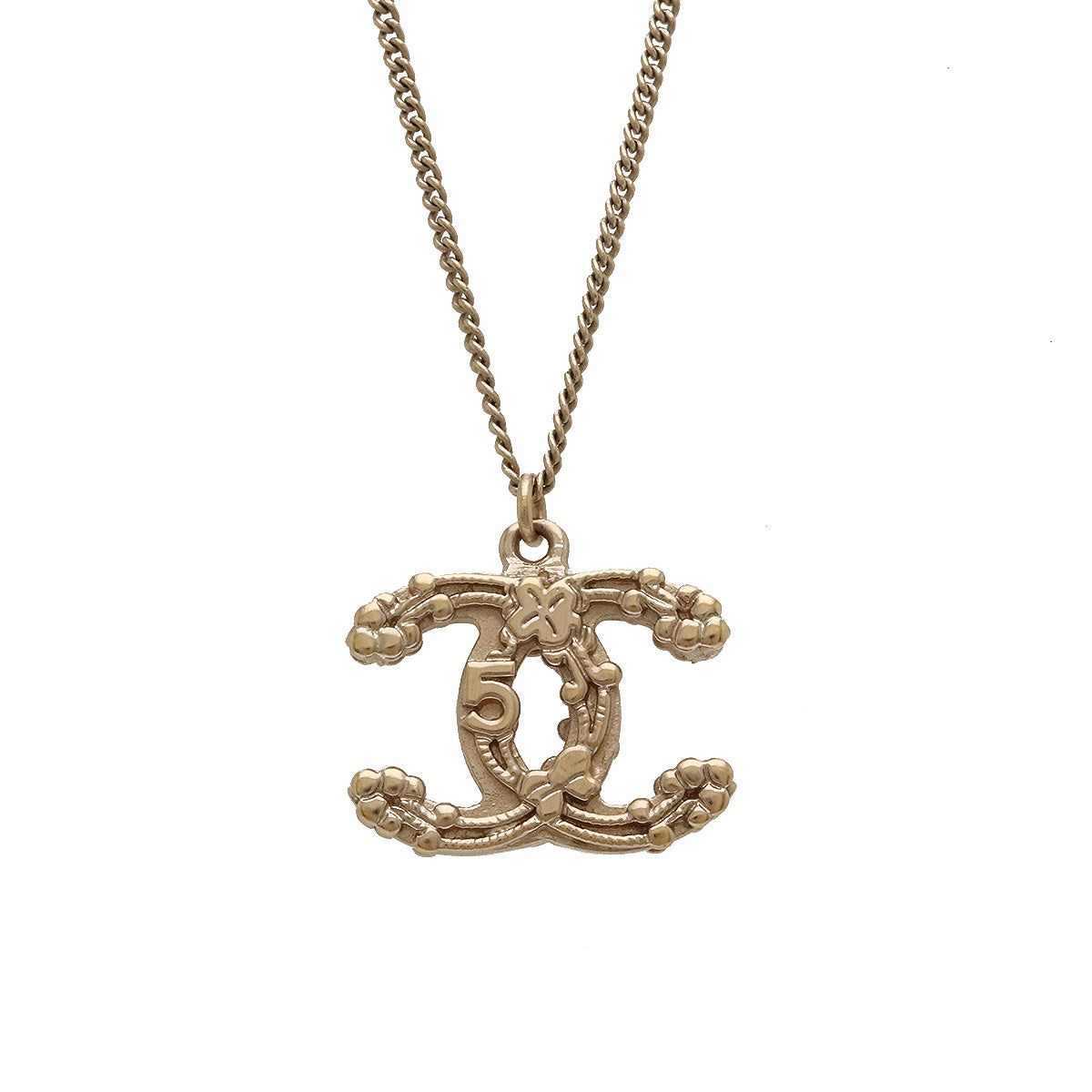 Chanel Coco Mark No.5 Ribbon Necklace