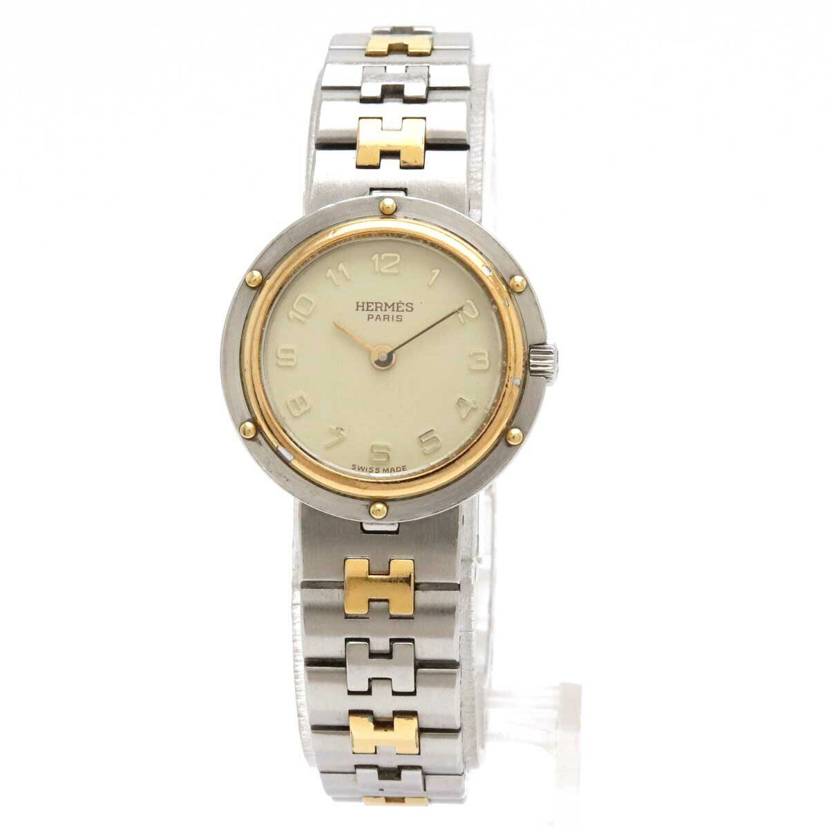 Hermes Olympia Ivory Dial Quartz Watch