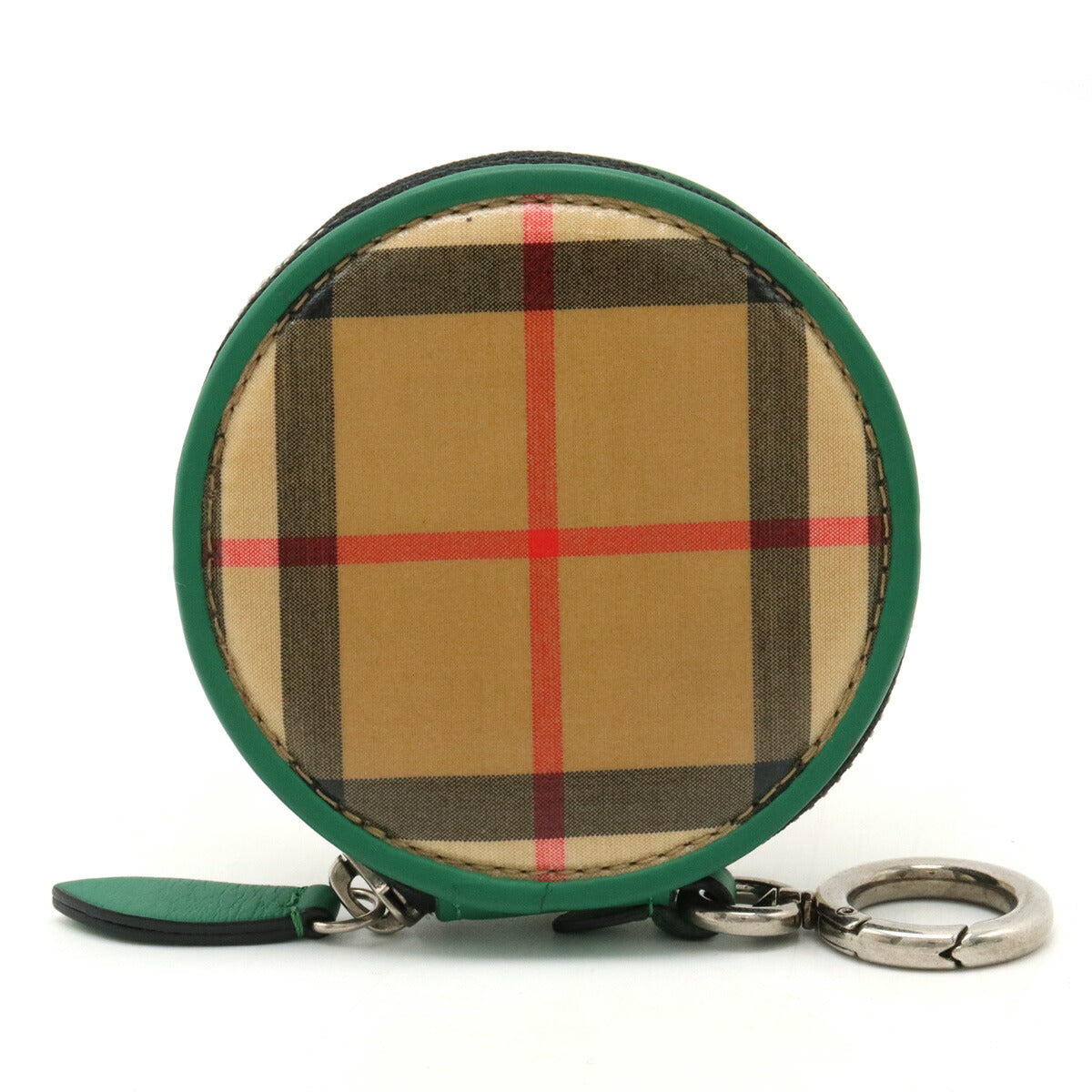 Burberry Nova Check Coin Case Beige Green