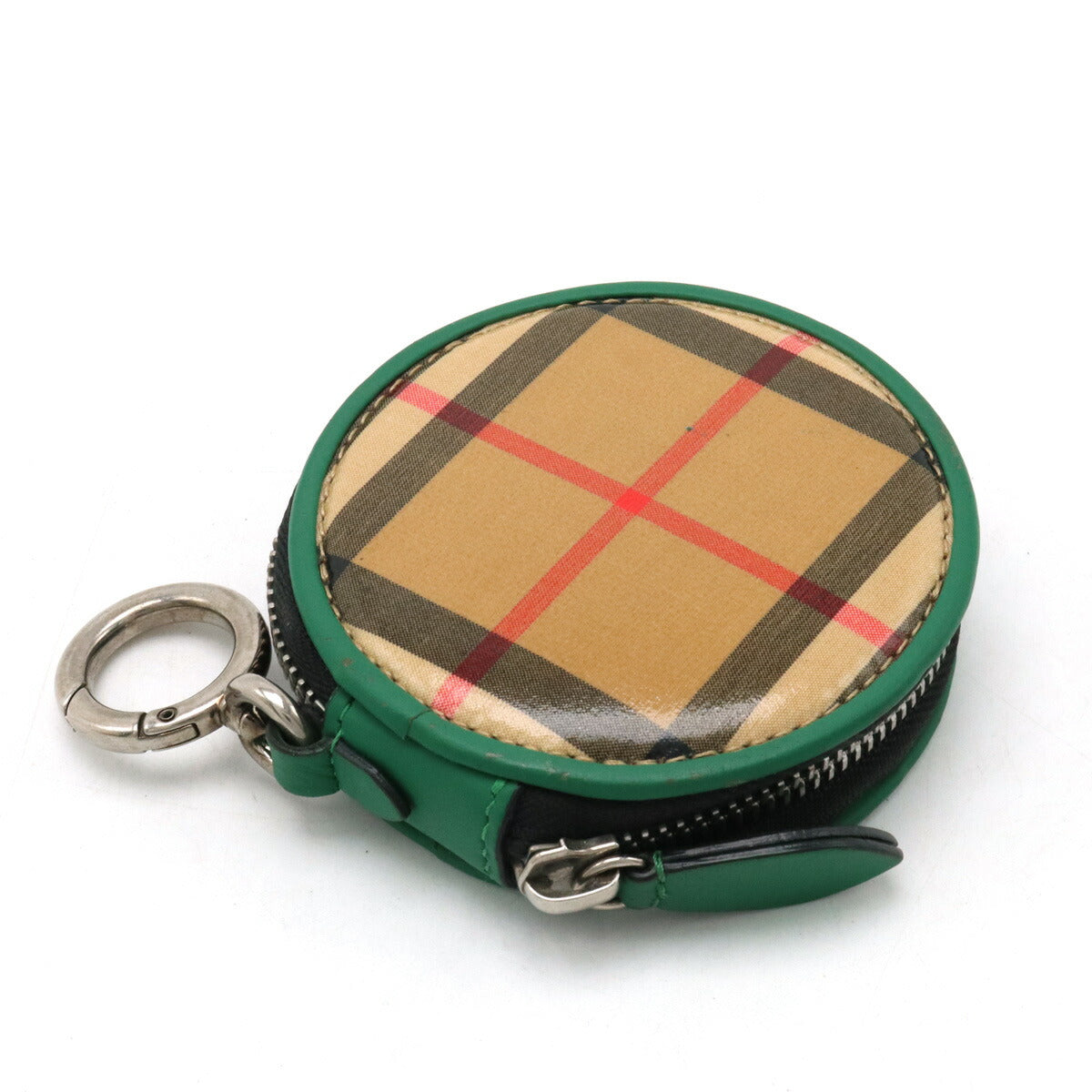 Burberry Nova Check Coin Case Beige Green