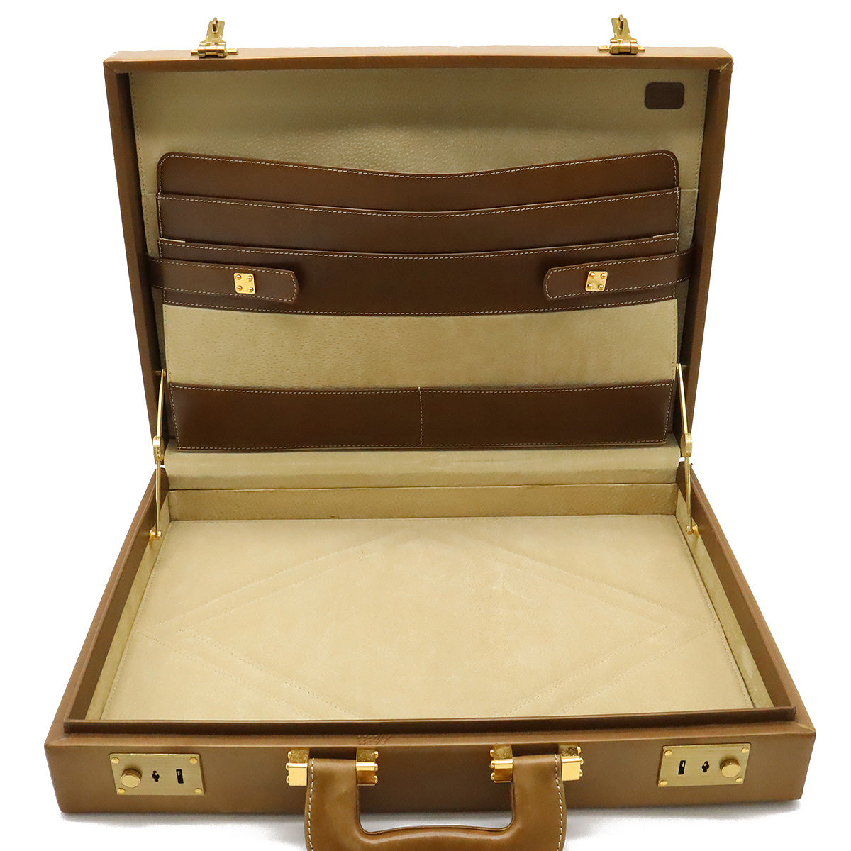 Loewe Leather Anagram Attache Case Briefcase