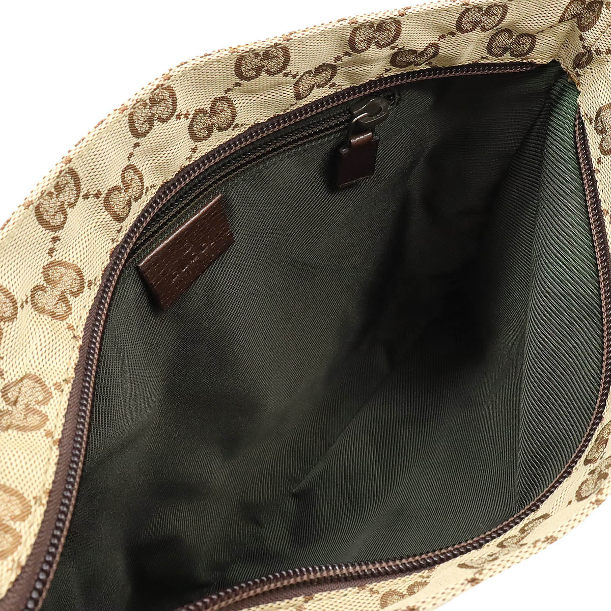 Gucci GG Nylon Canvas/Leather Shoulder Bag 132907 in Very Good Condition