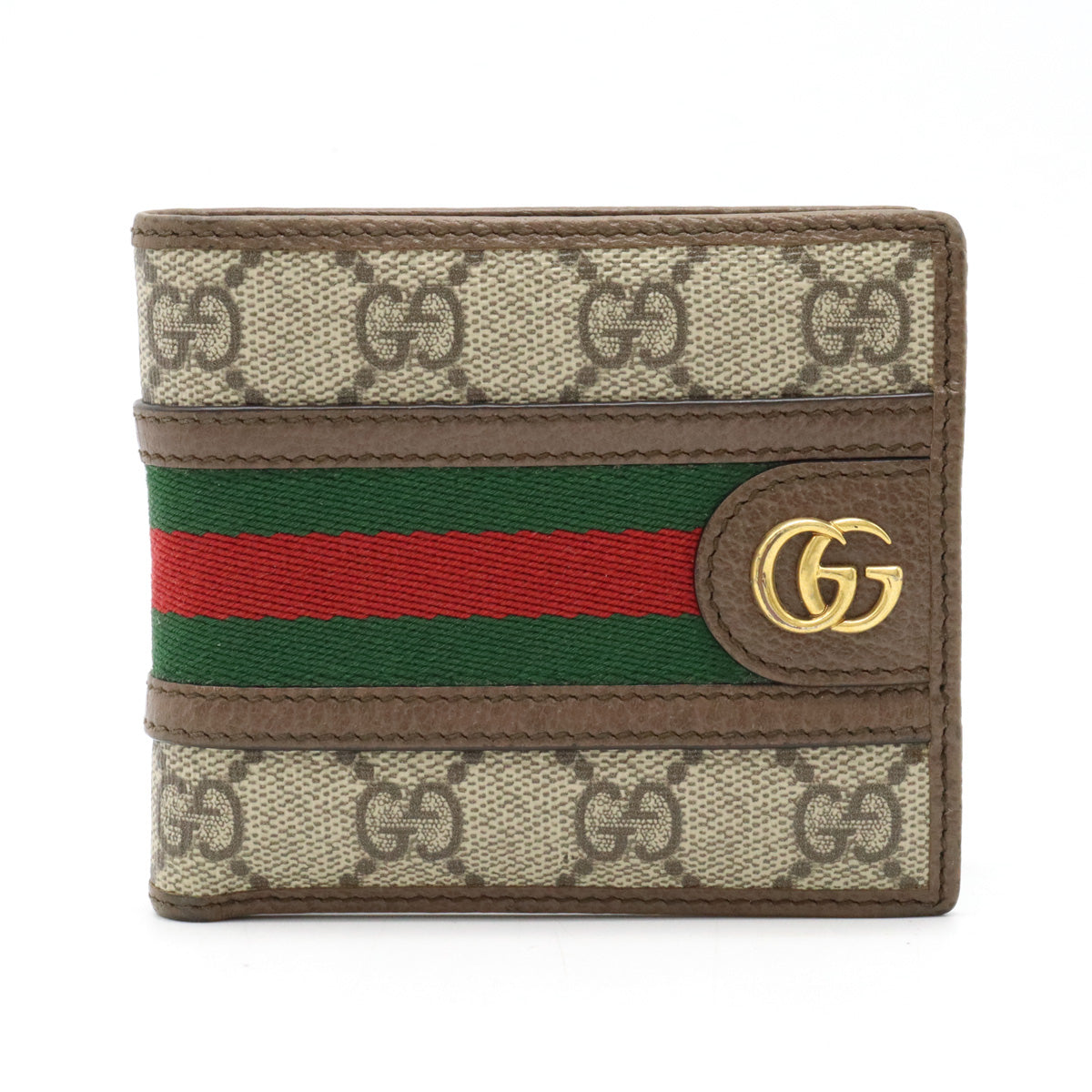 Gucci GG Supreme Ophidia Bifold Wallet PVC/Leather 597609 in Very Good Condition