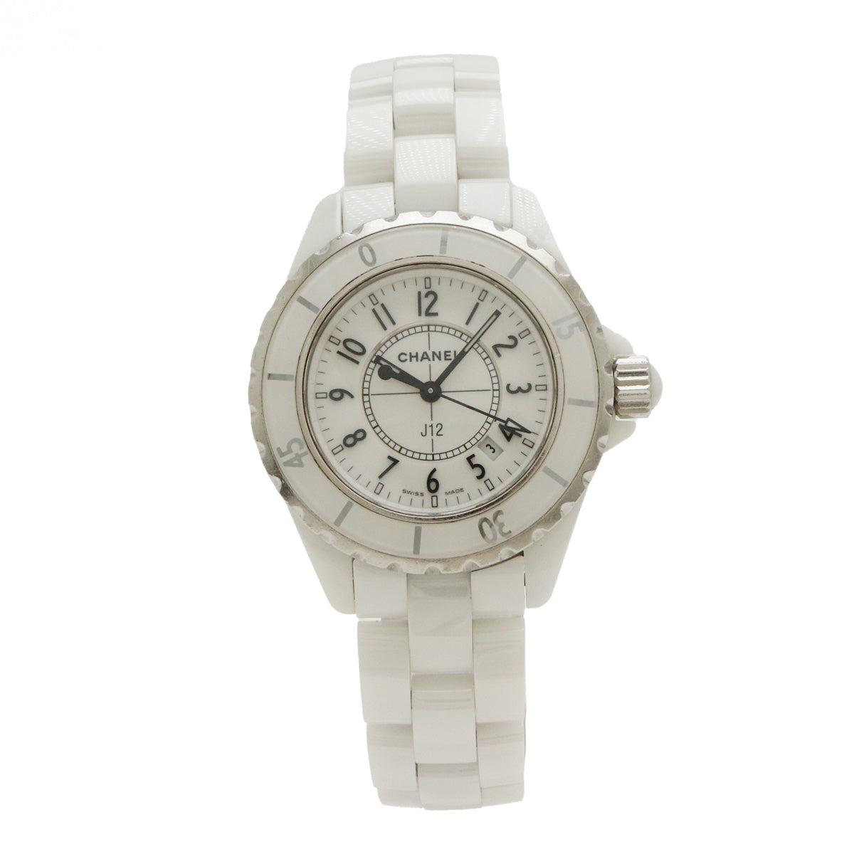 Chanel J12 White Ceramic Quartz Watch H0968