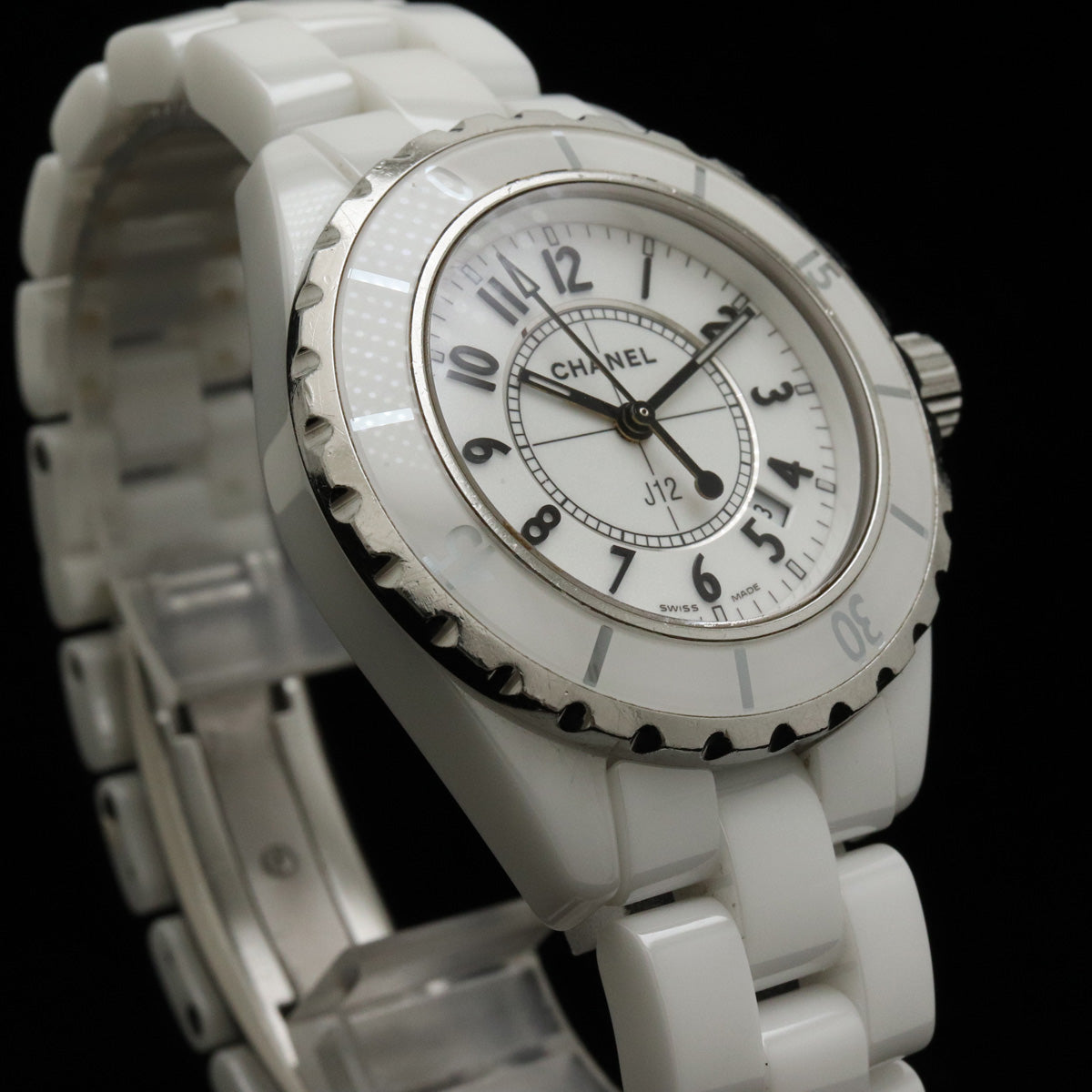 Chanel J12 White Ceramic Quartz Watch H0968