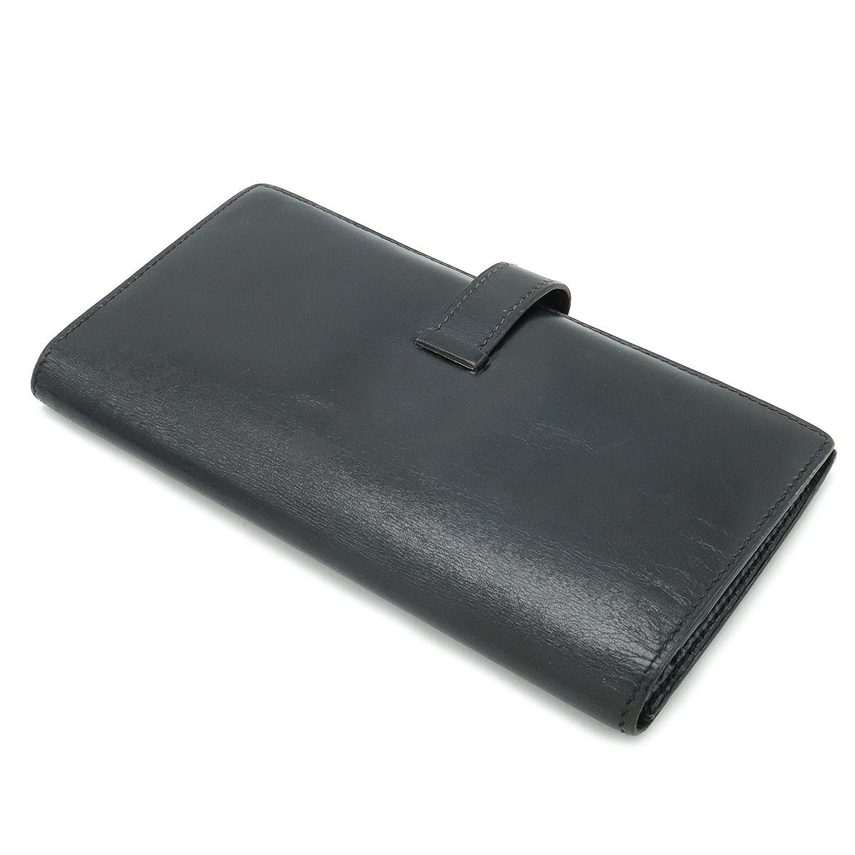 Hermes Bearn Classic Leather Wallet Black