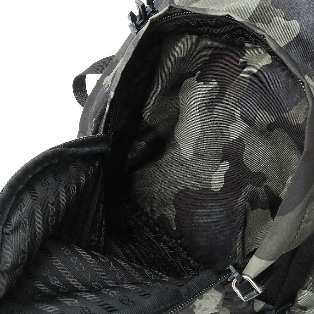 Prada Nylon Backpack Camouflage V135