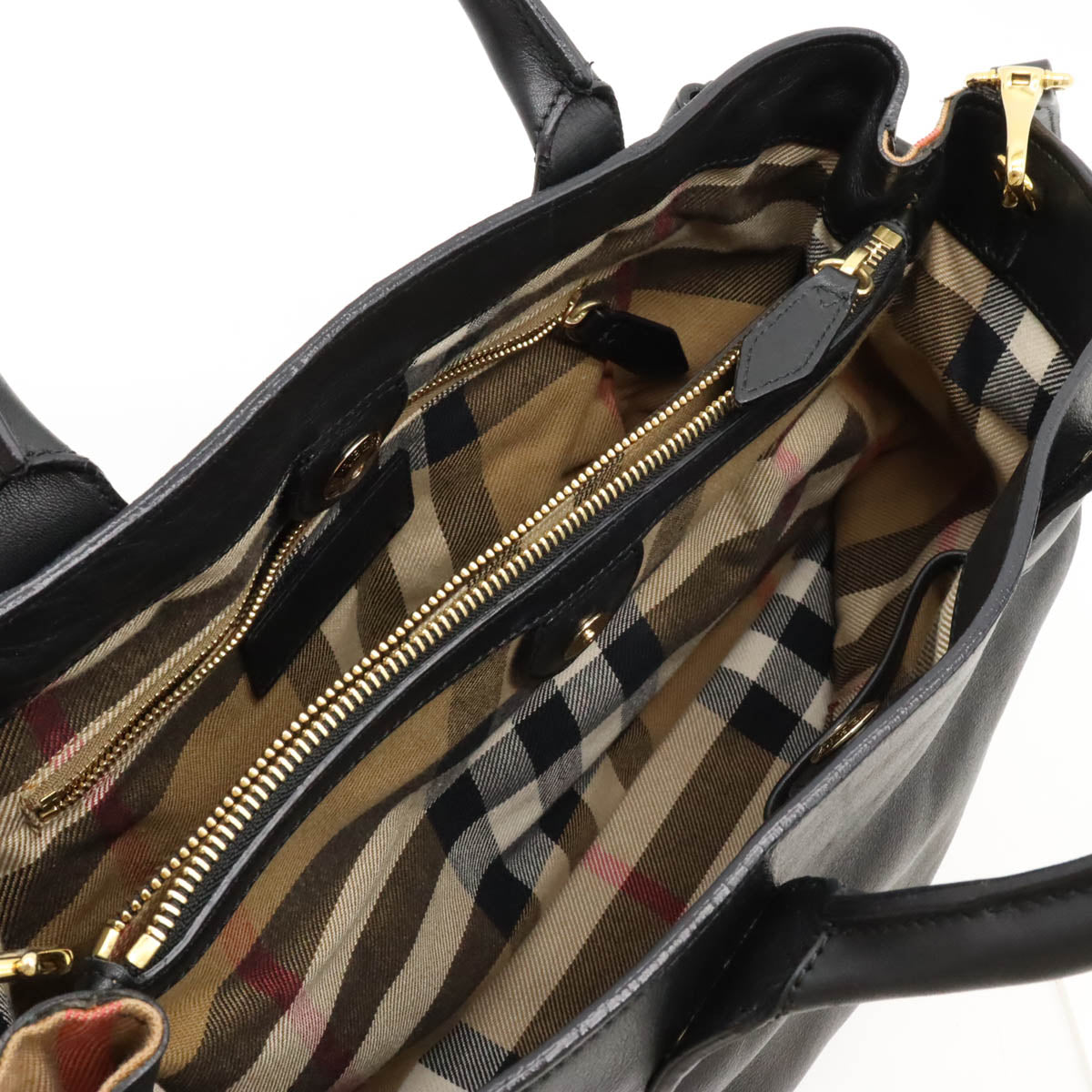 Burberry Medium Banner Check Handbag 2WAY