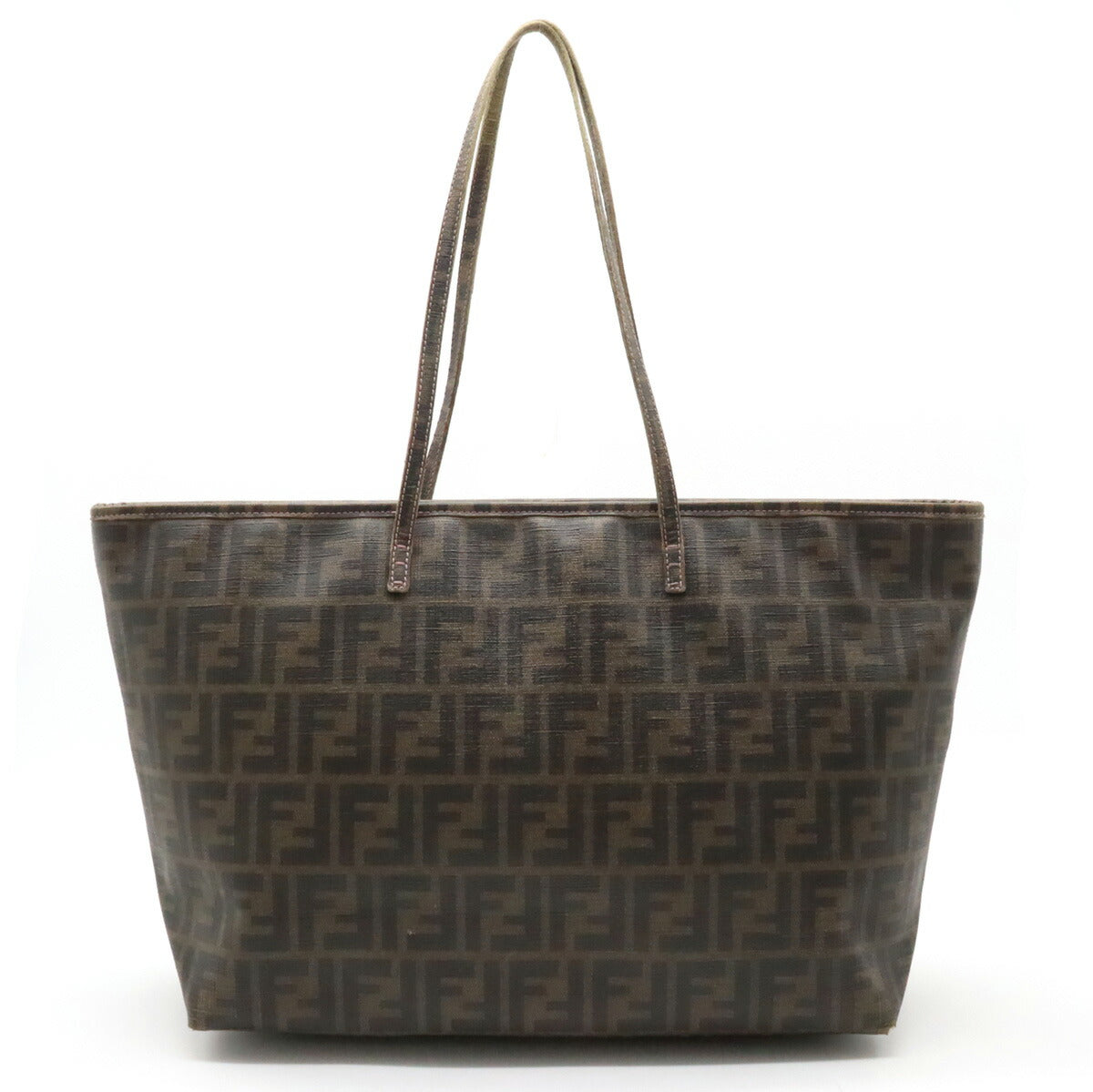 Fendi Zucca Pattern Tote Bag PVC/Leather