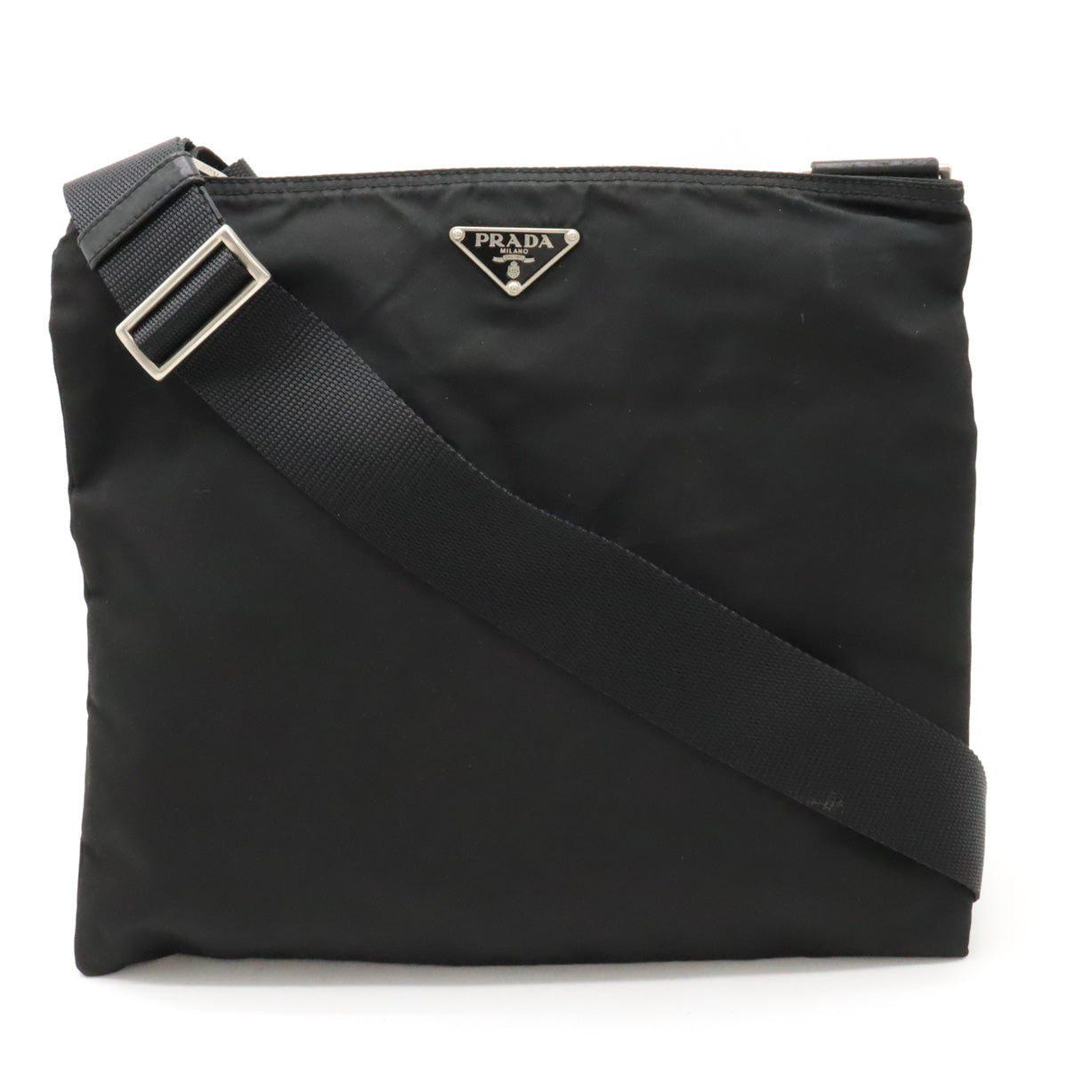 Prada Nylon/Leather Shoulder Bag BT0175 in Very Good Condition