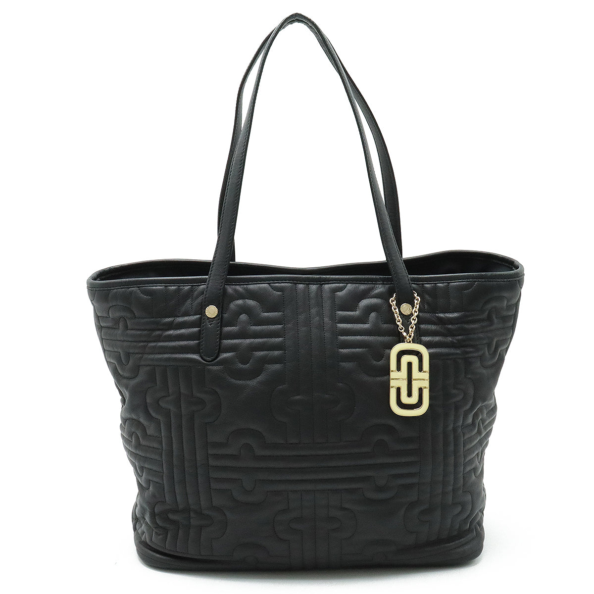 Bvlgari Parentesi Leather Tote Bag Black