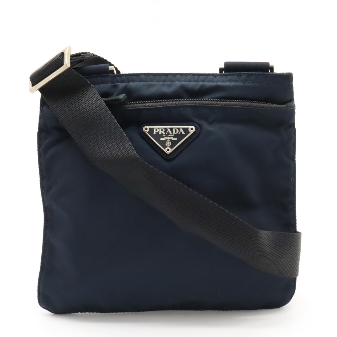 Prada Nylon/Leather VELA Shoulder Bag B7372