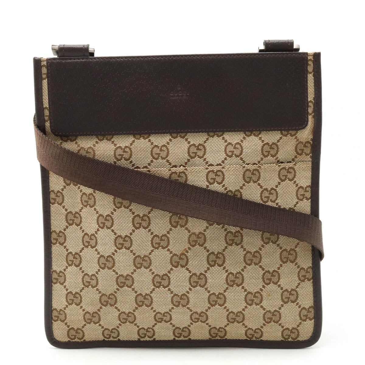 Gucci GG Canvas Leather Shoulder Bag 27639