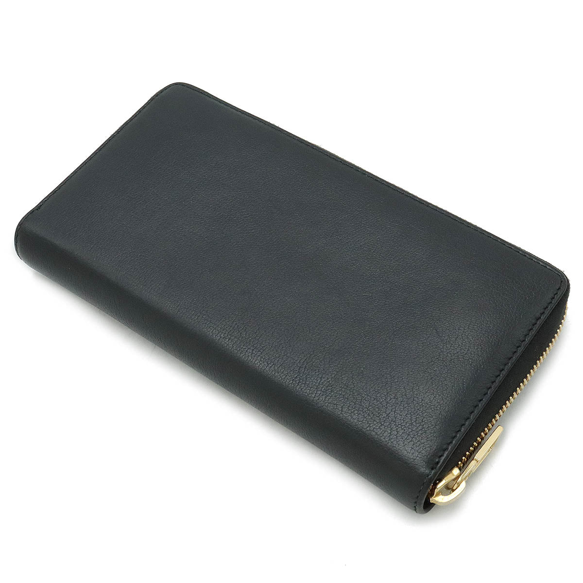 Yves Saint Laurent Leather Zip Wallet Black