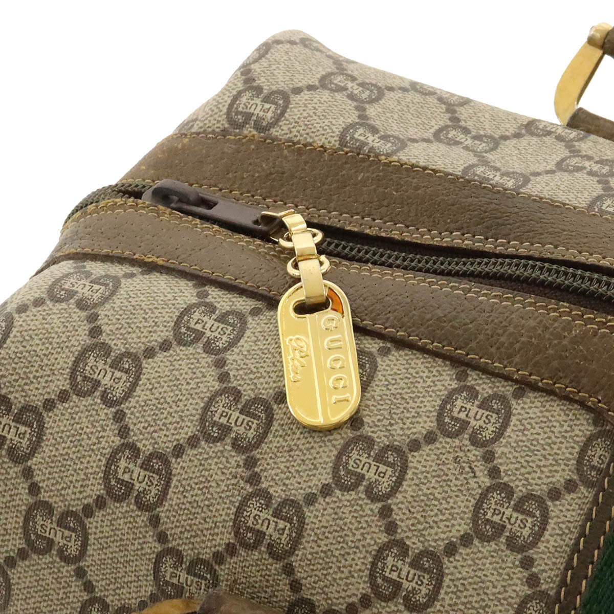 Gucci GG Plus Sherry Line Mini Boston Handbag in Very Good Condition