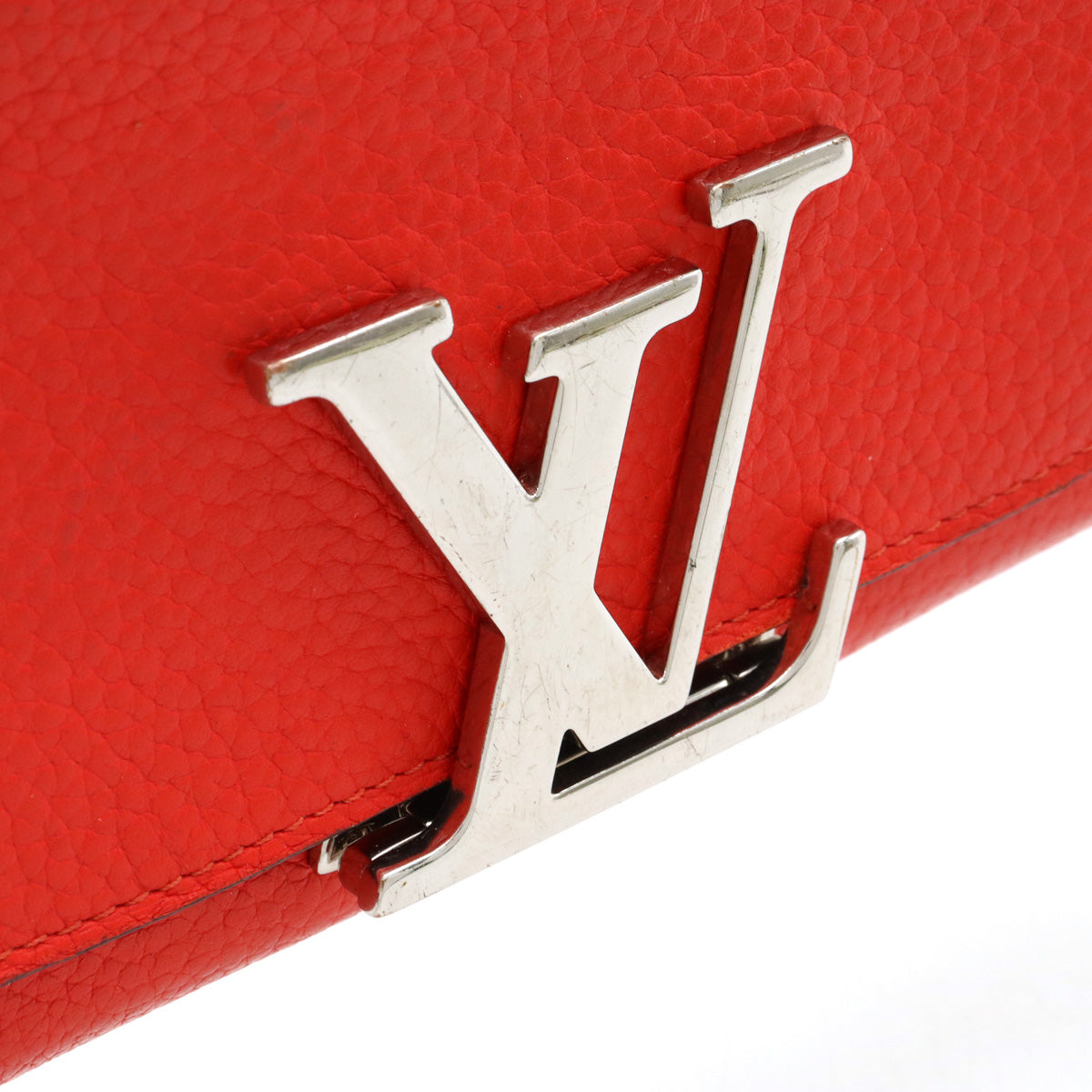 Louis Vuitton Vivienne Bifold Wallet Red Leather