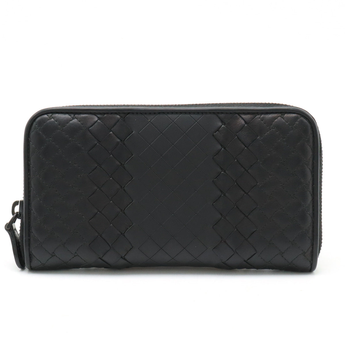 Bottega Veneta Leather Intrecciato Zip-Around Wallet 114076 in Very Good Condition