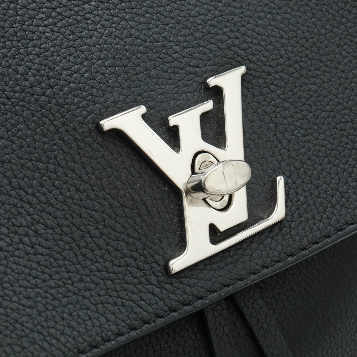 Louis Vuitton Lockme Backpack Black Leather