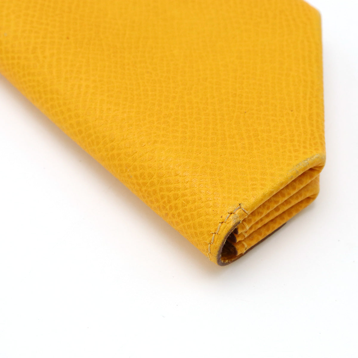 Hermes Leather Coin Case Yellow