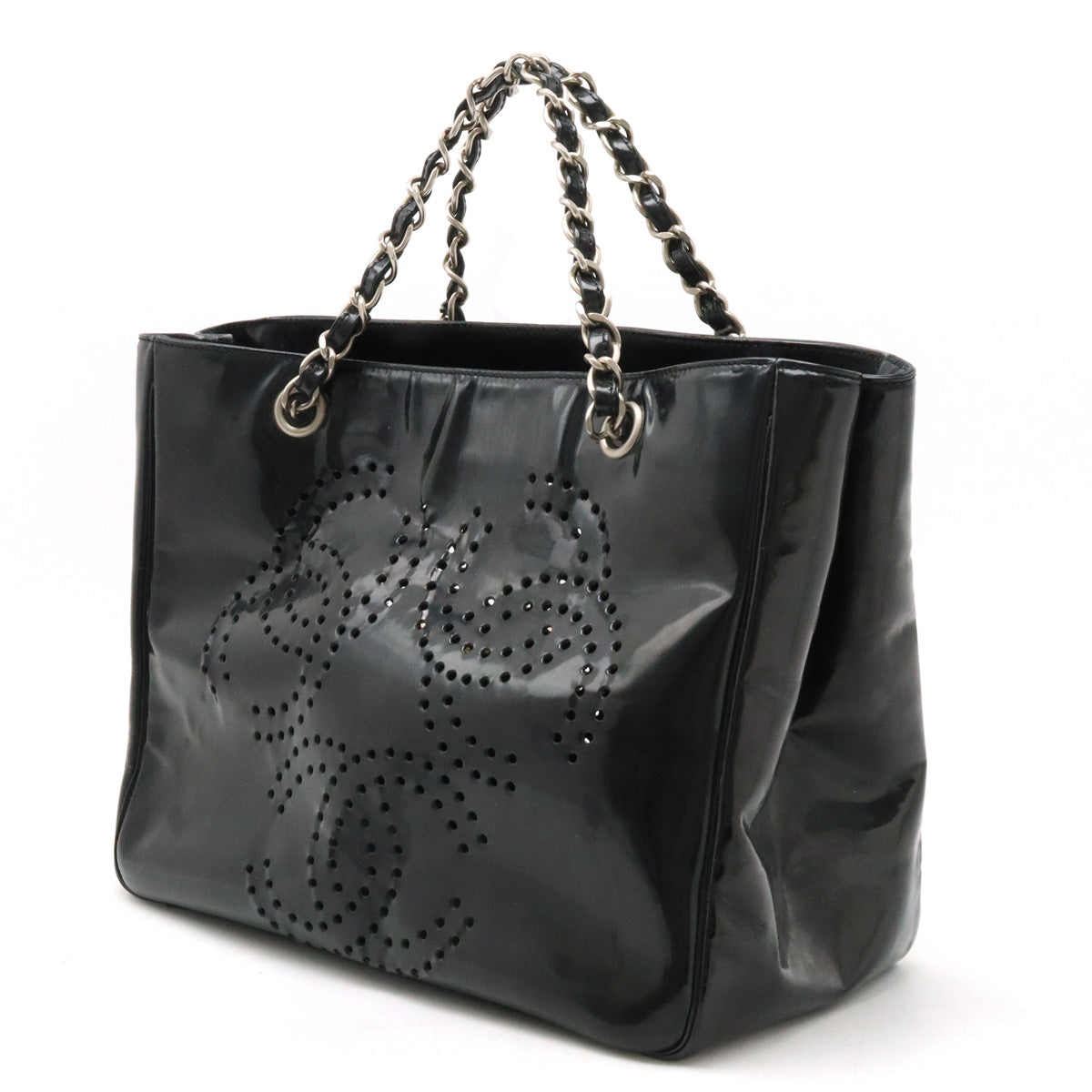 Chanel Triple Coco Mark Tote Bag Black