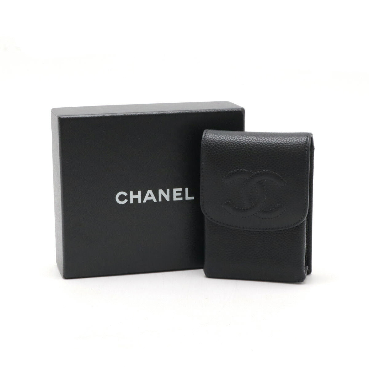 Chanel Caviar Skin Coco Mark iQOS Case A13511