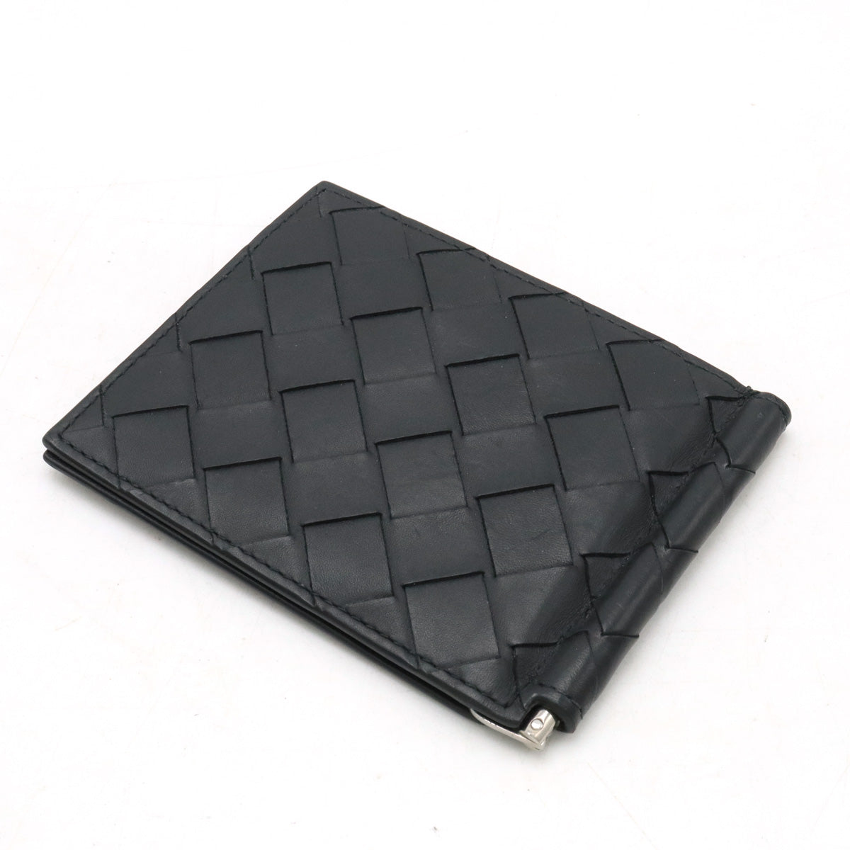 Bottega Veneta Leather Maxi Intrecciato Bifold Wallet 592626 in Great Condition