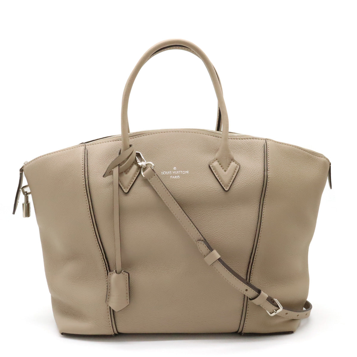 Louis Vuitton Lockit MM Leather Tote Bag