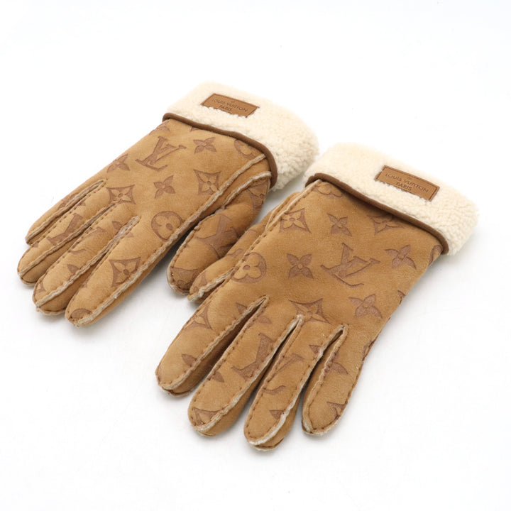 Louis Vuitton Monogram Shearling Gloves M76578