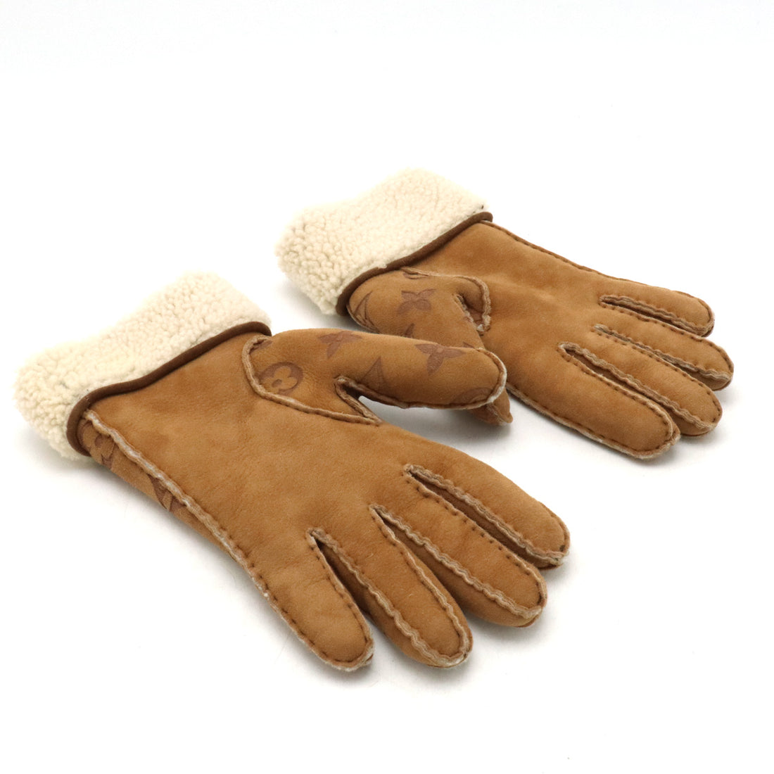 Louis Vuitton Monogram Shearling Gloves M76578