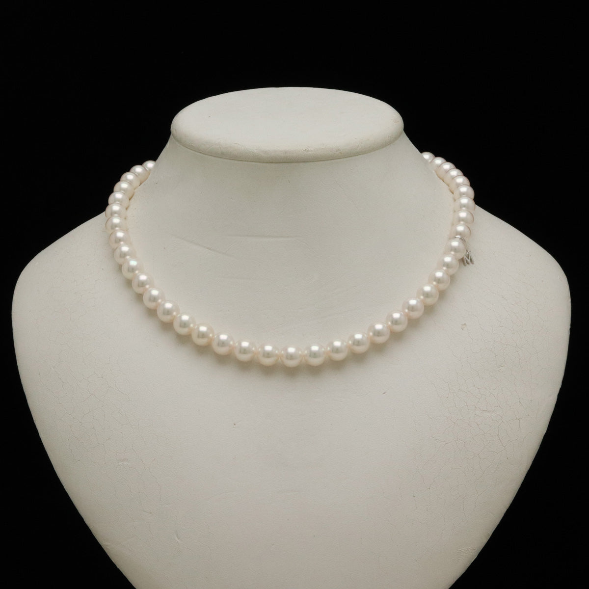 Mikimoto Pearl Necklace K18WG White Gold in Great Condition