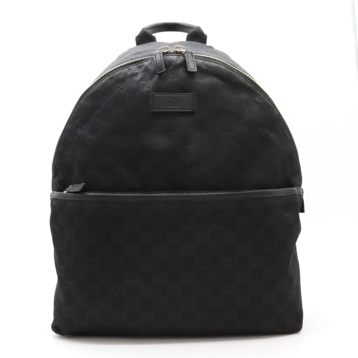 Gucci Nylon Leather Backpack Black