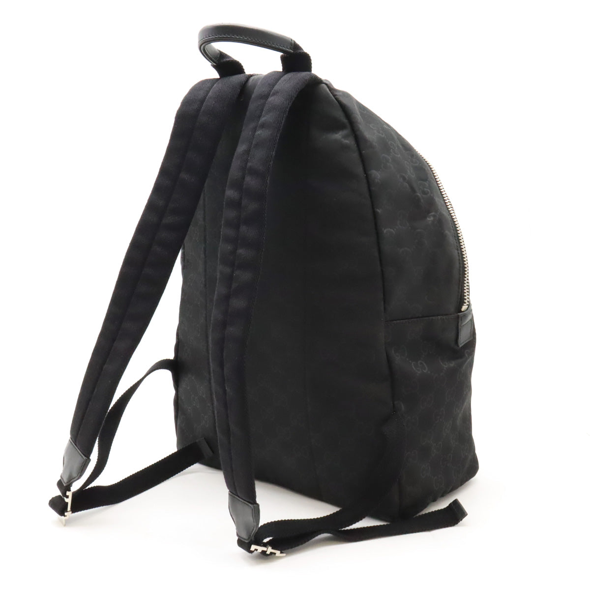 Gucci Nylon Leather Backpack Black