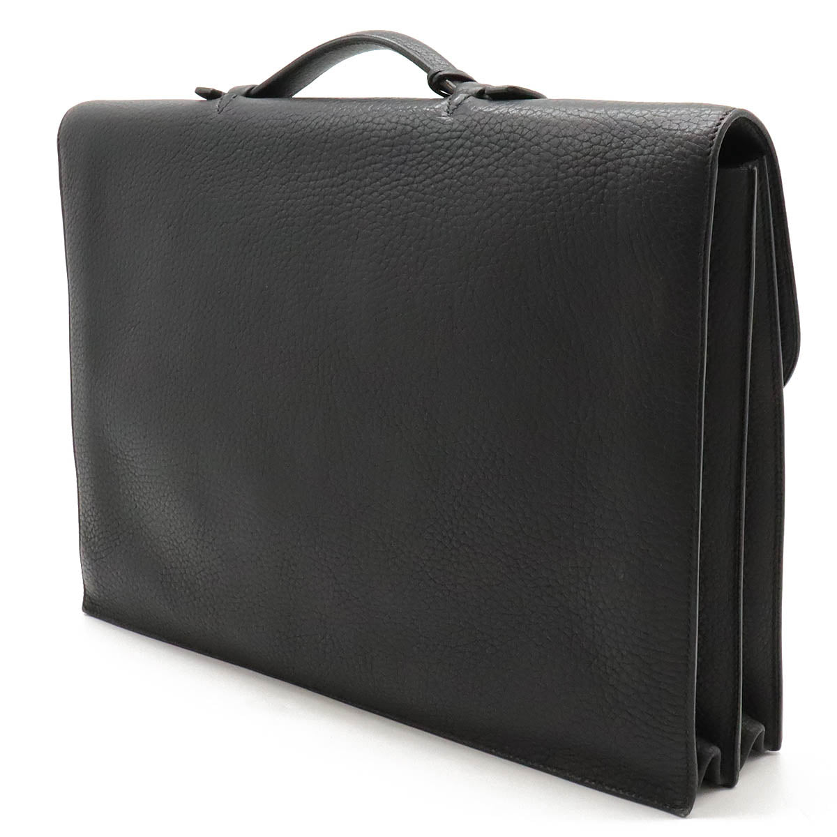 Hermes Togo Sac a Depeche 41 Briefcase Black