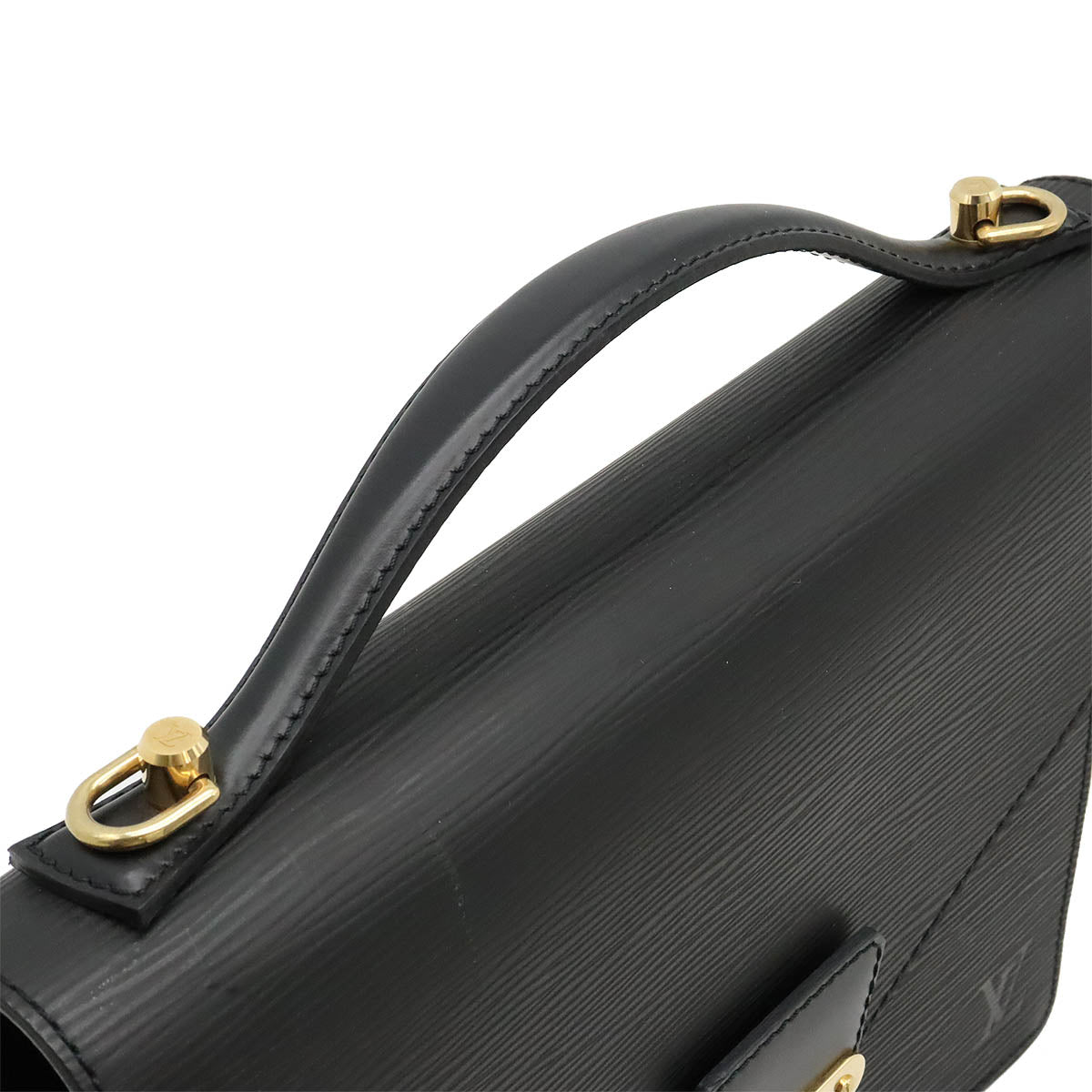 Louis Vuitton Epi Monceau 2WAY Handbag Black