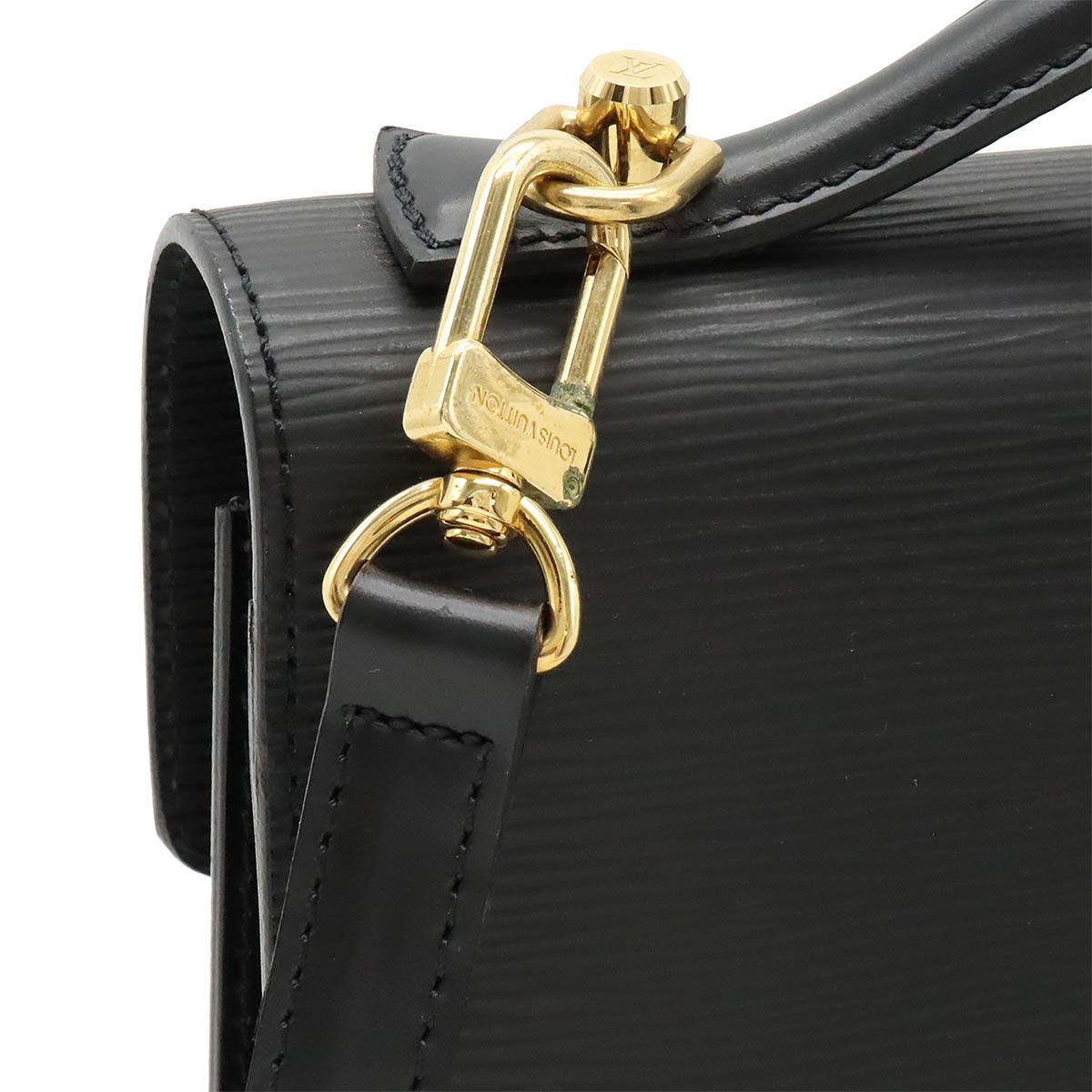 Louis Vuitton Epi Monceau 2WAY Handbag Black