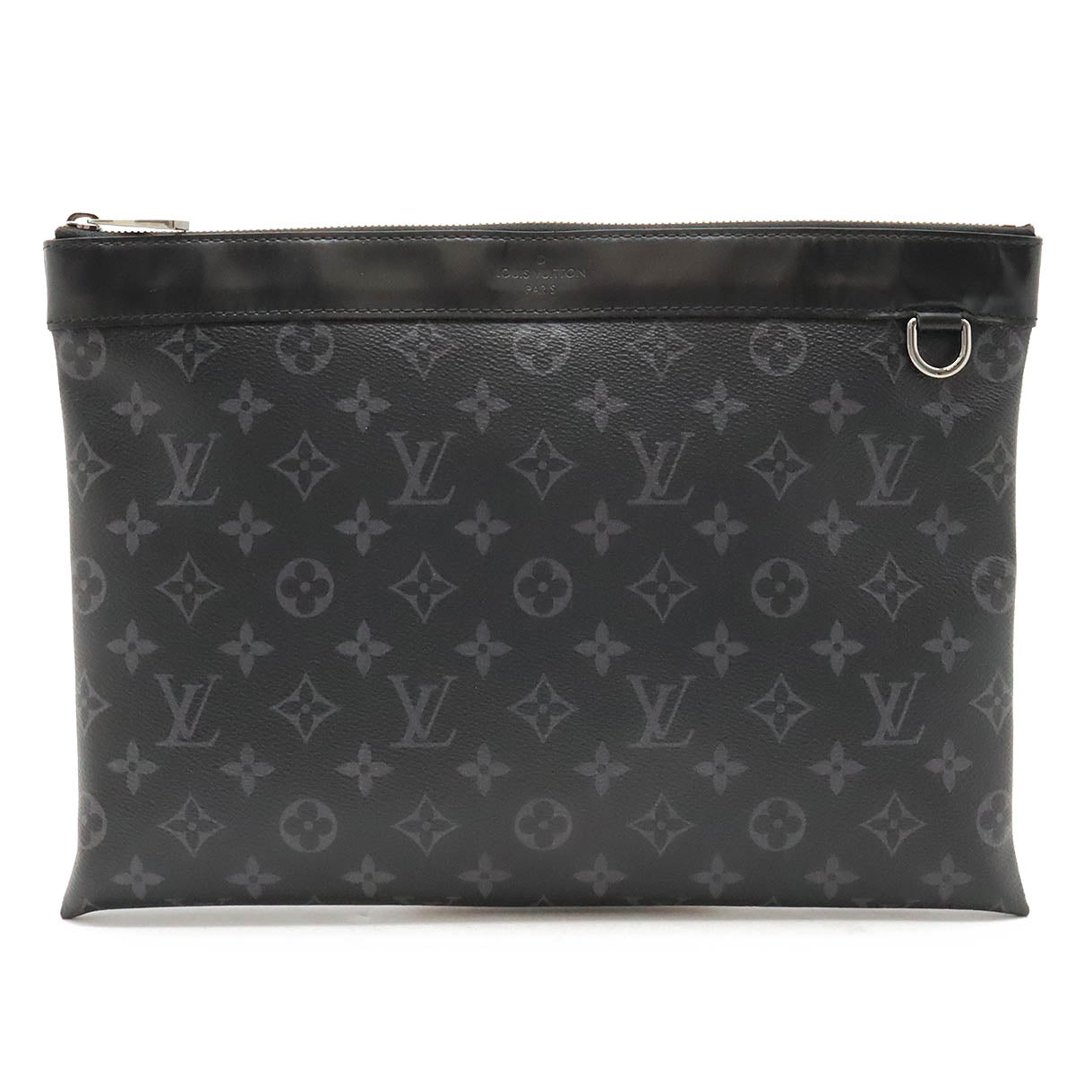 Louis Vuitton Monogram Eclipse Pochette Discovery Clutch M62291