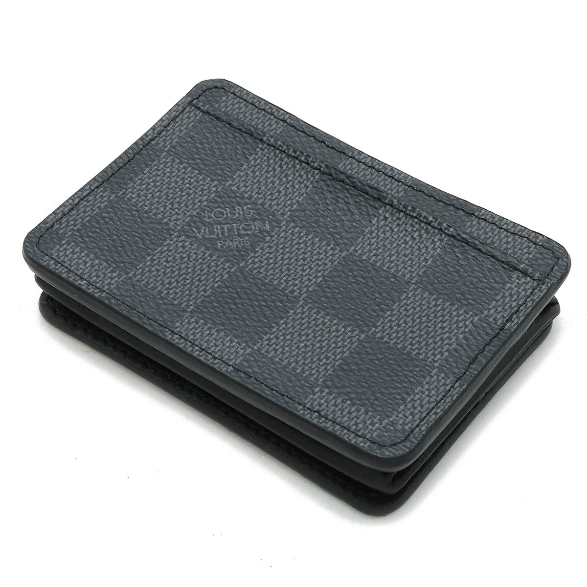 Louis Vuitton Damier Graphite Coin Purse N60367 in Very Good Condition