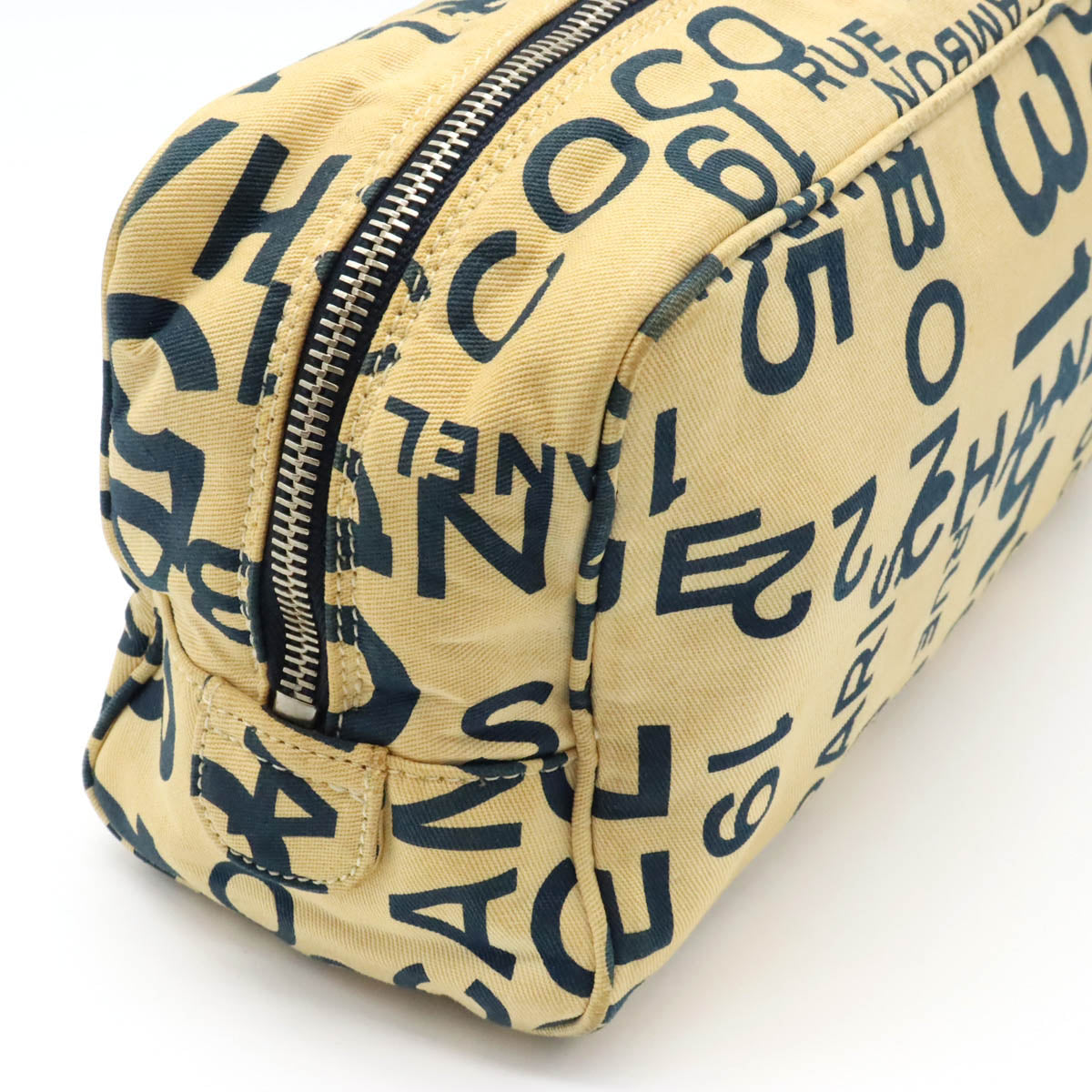 Chanel Canvas Bicy Line Multi Pouch