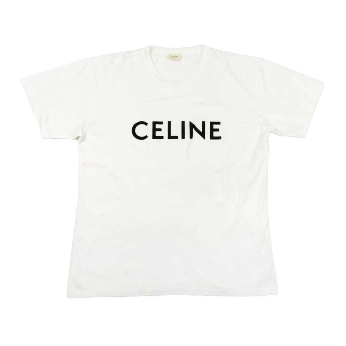 Celine Logo Print Cotton T-Shirt