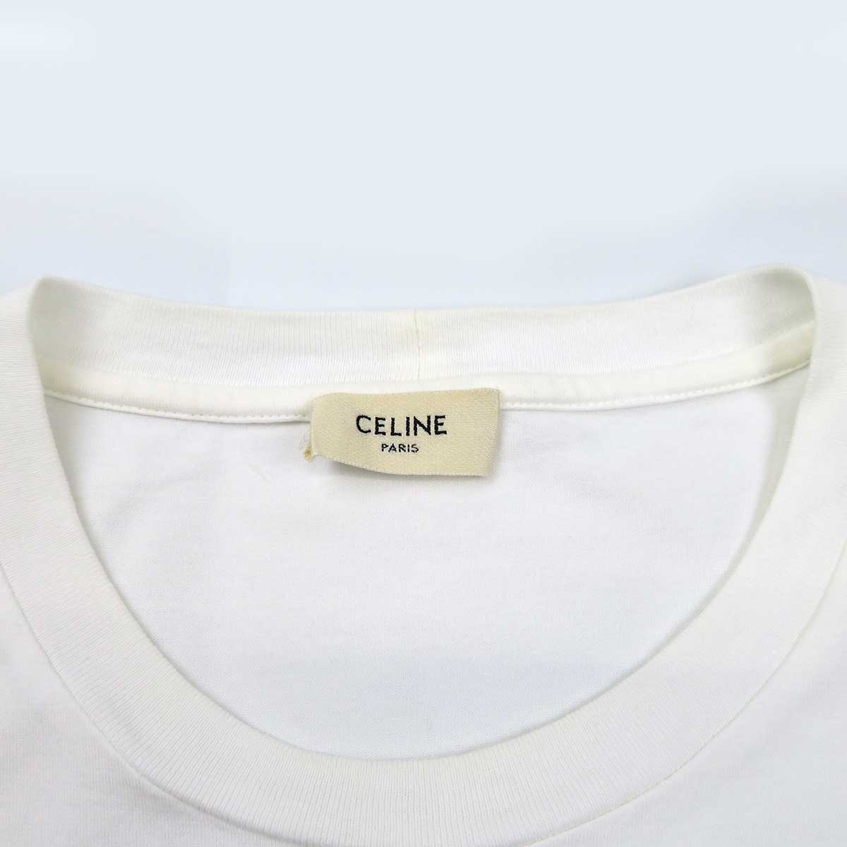 Celine Logo Print Cotton T-Shirt