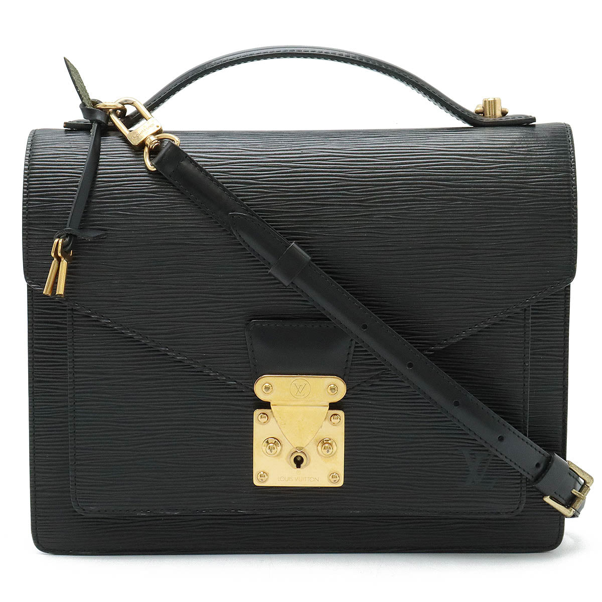 Louis Vuitton Epi Monceau 2WAY Bag Black