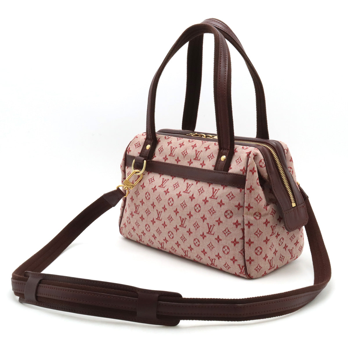 Louis Vuitton Monogram Mini Josephine PM 2-Way Handbag Canvas Leather M92216 in Very Good Condition