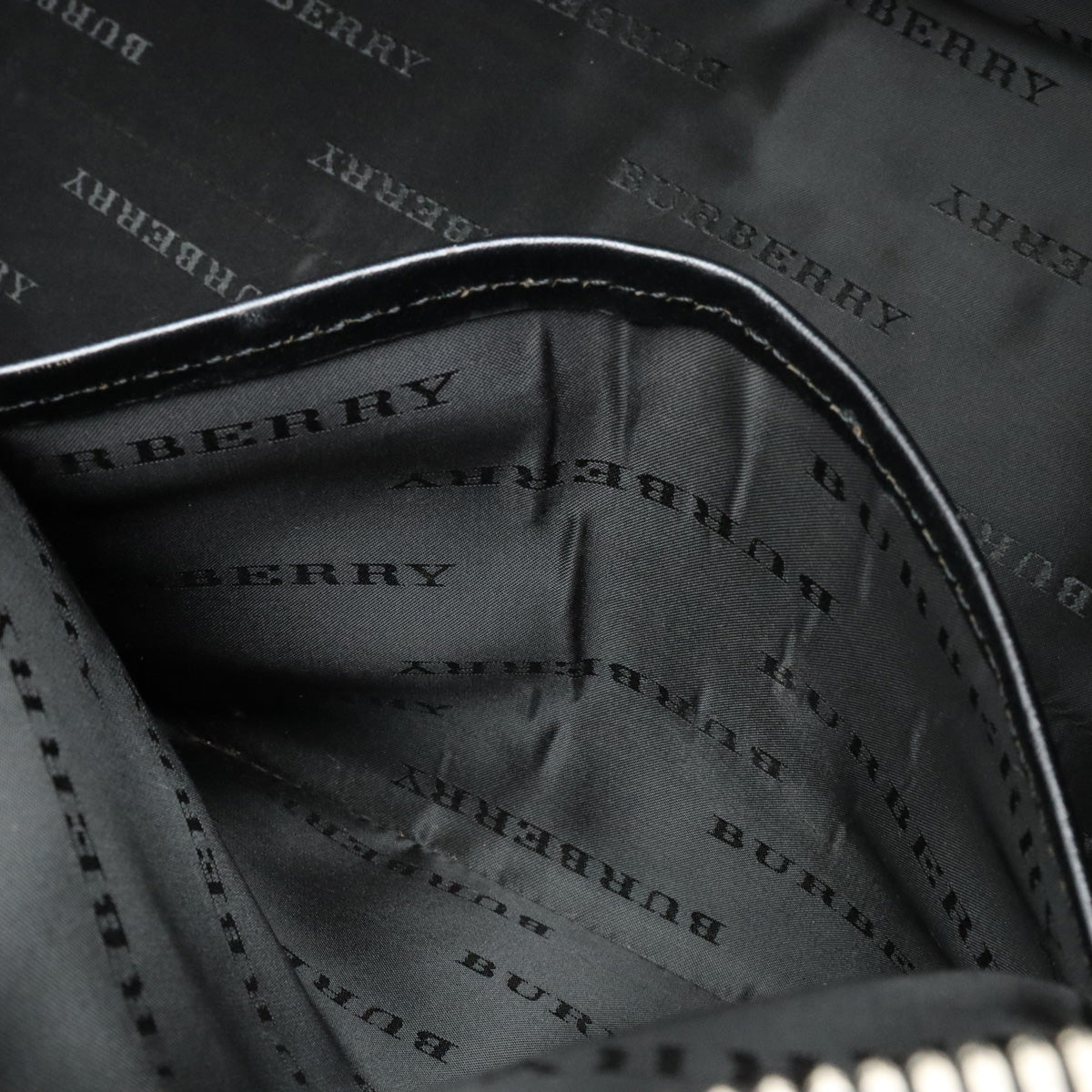 Burberry Nova Check Canvas Leather Boston Bag