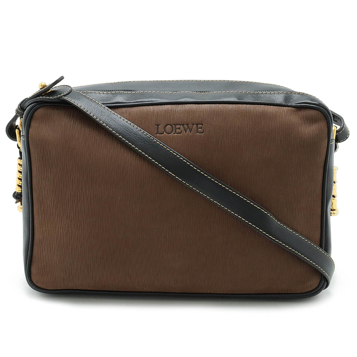 Loewe Leather/Nubuck Velazquez Shoulder Bag Pochette