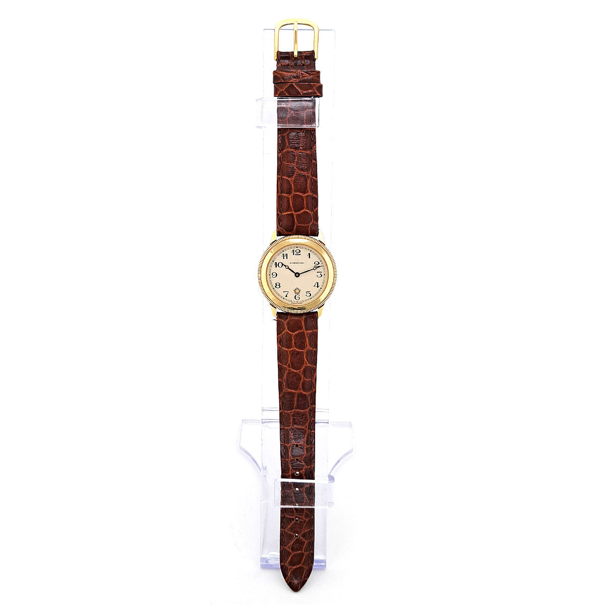 Yellow Gold Leather Automatic Watch 8510