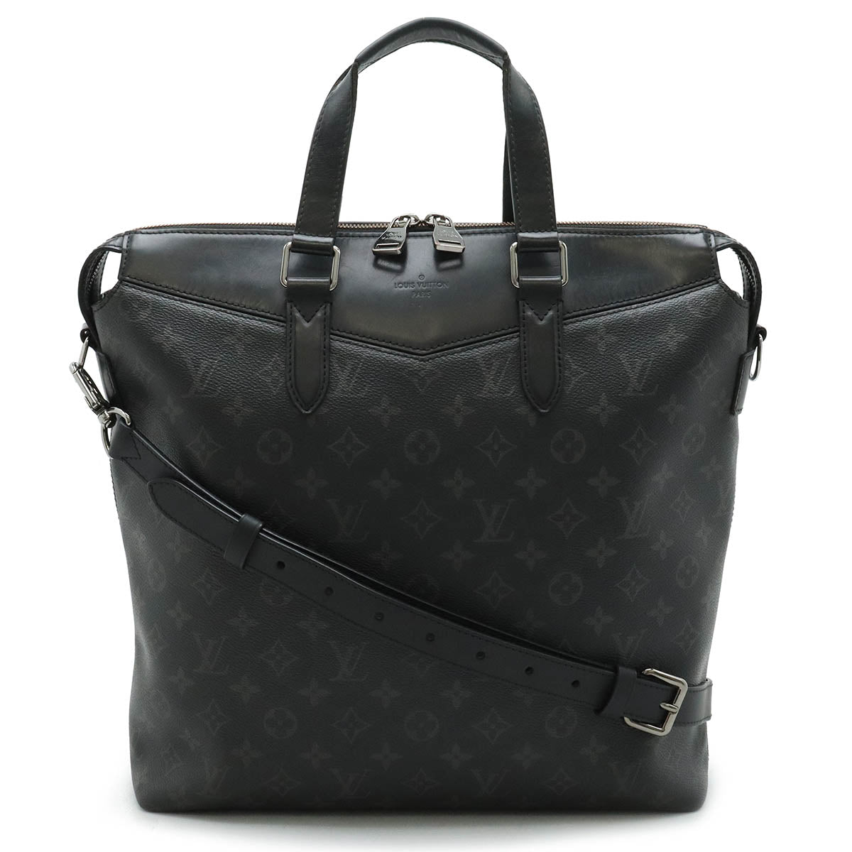 Louis Vuitton Monogram Eclipse Canvas/Leather Tote Explorer Business Bag Briefcase M40567 in Good Condition